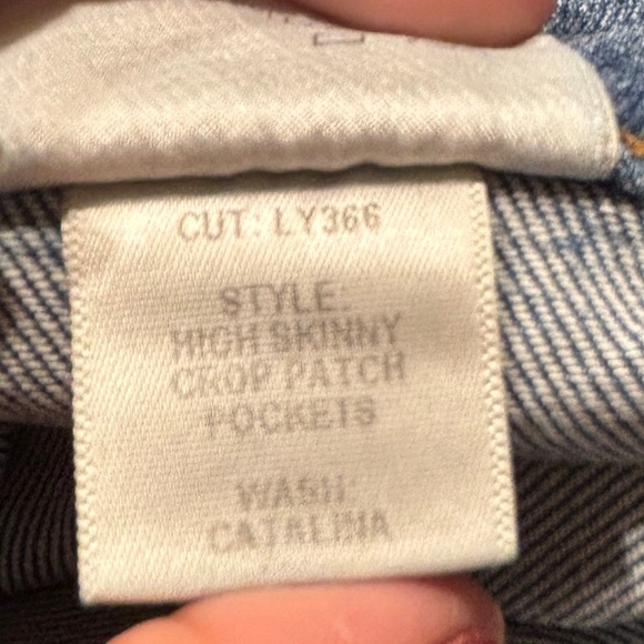 Reformation Jeans High And Skinny Crop Medium Wash Woman’s Sz 31 - Picture 6 of 14